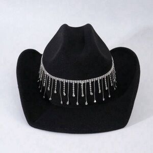 Rhinestone Tassel Cowboy Hat 🤠